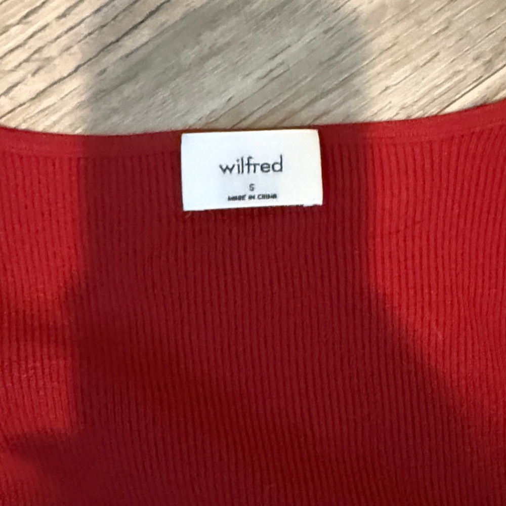 Wilfred Scarlet Ribbed Top - Picture 2 of 2